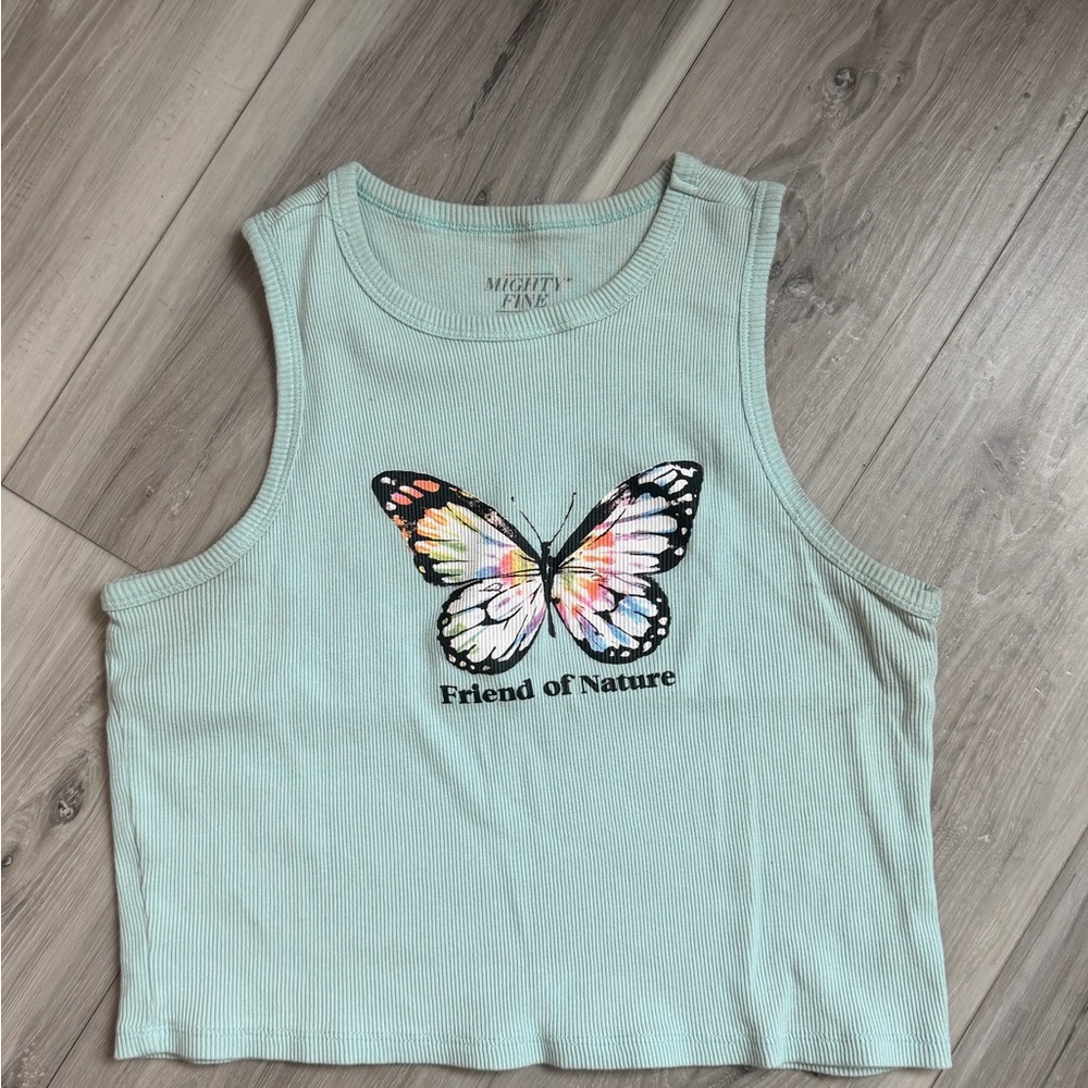 Mighty Fine Mint Green 'Friend of Nature' Tank Top